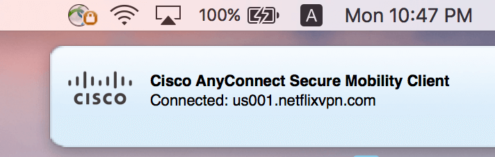 netflixvpn-Cisco AnyConnect Secure Mobility Client VPN in Mac OSX