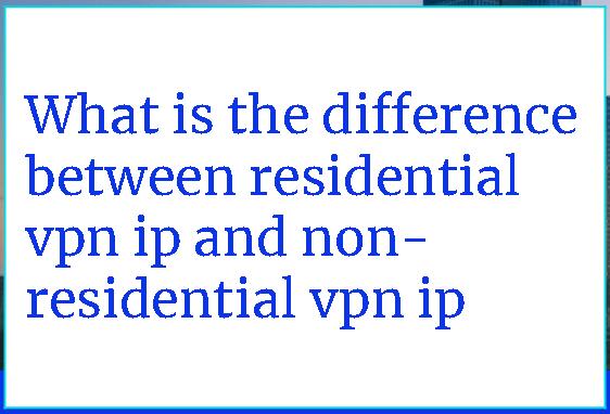 residential vpn