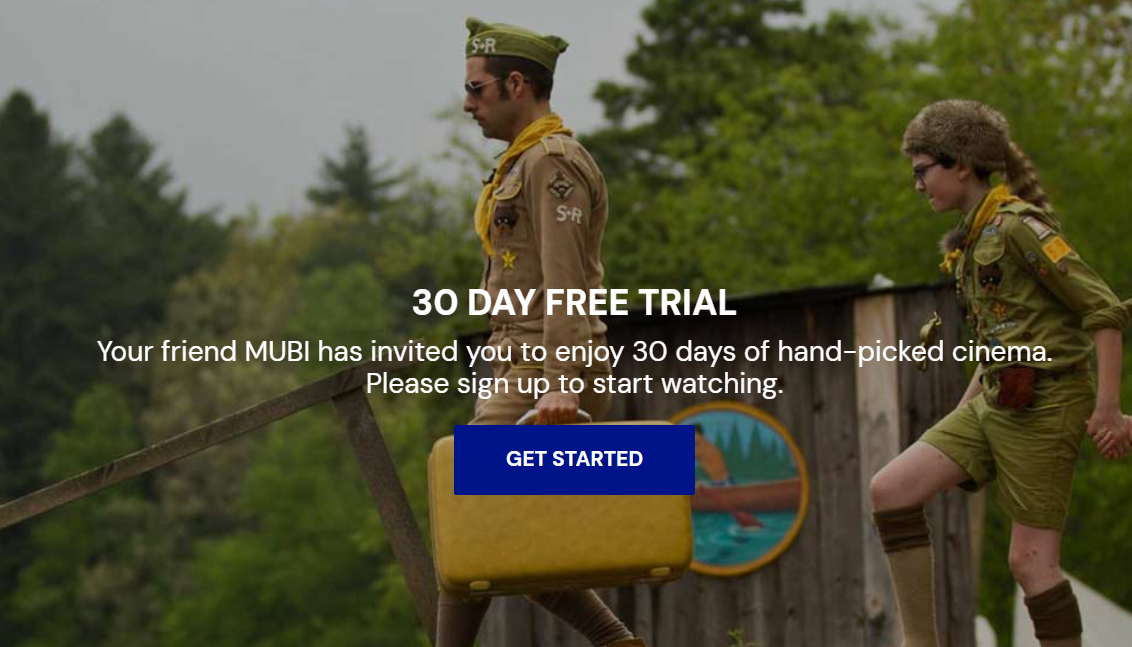 Mubi 30 days free trial